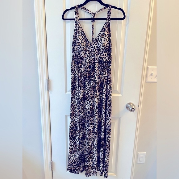 Moa Moa Animal Print maxi dress Size M - Picture 1 of 7